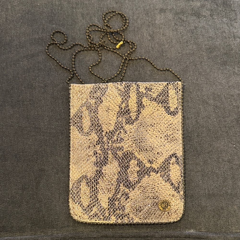 Leatherock Chic Snakeskin Pattern Crossbody Bag